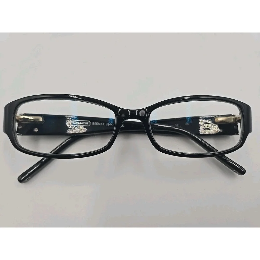Coach BERNICE (844) Black 49-15 130 Plastic Full Rim Eyeglasses Frames Only‎